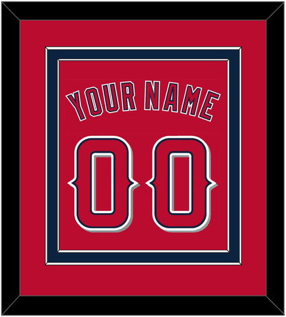 Los Angeles Name & Number - Alternate Red (2012-2020) - Signature Tier 2