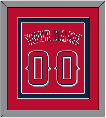 Los Angeles Name & Number - Alternate Red (2012-2020) - Signature Tier 2