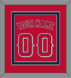 Los Angeles Name & Number - Alternate Red (2012-2020) - Double Mat 2