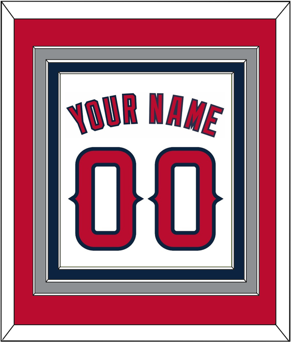 Los Angeles Name & Number - Home White - Triple Mat 2