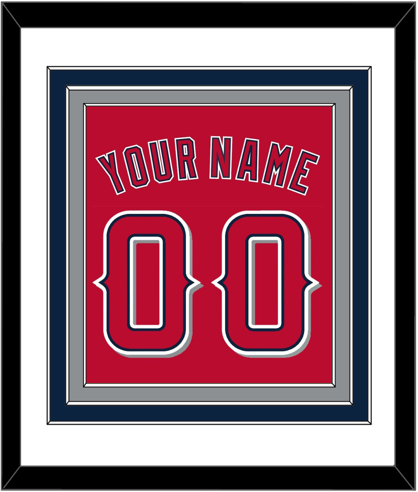 Los Angeles Name & Number - Alternate Red (2012-2020) - Premier Tier 1