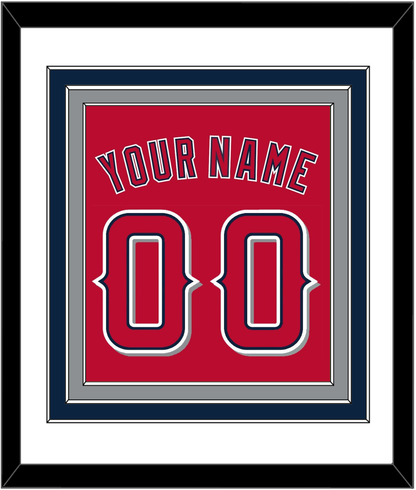 Los Angeles Name & Number - Alternate Red (2012-2020) - Premier Tier 1