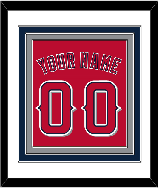 Los Angeles Name & Number - Alternate Red (2012-2020) - Premier Tier 1