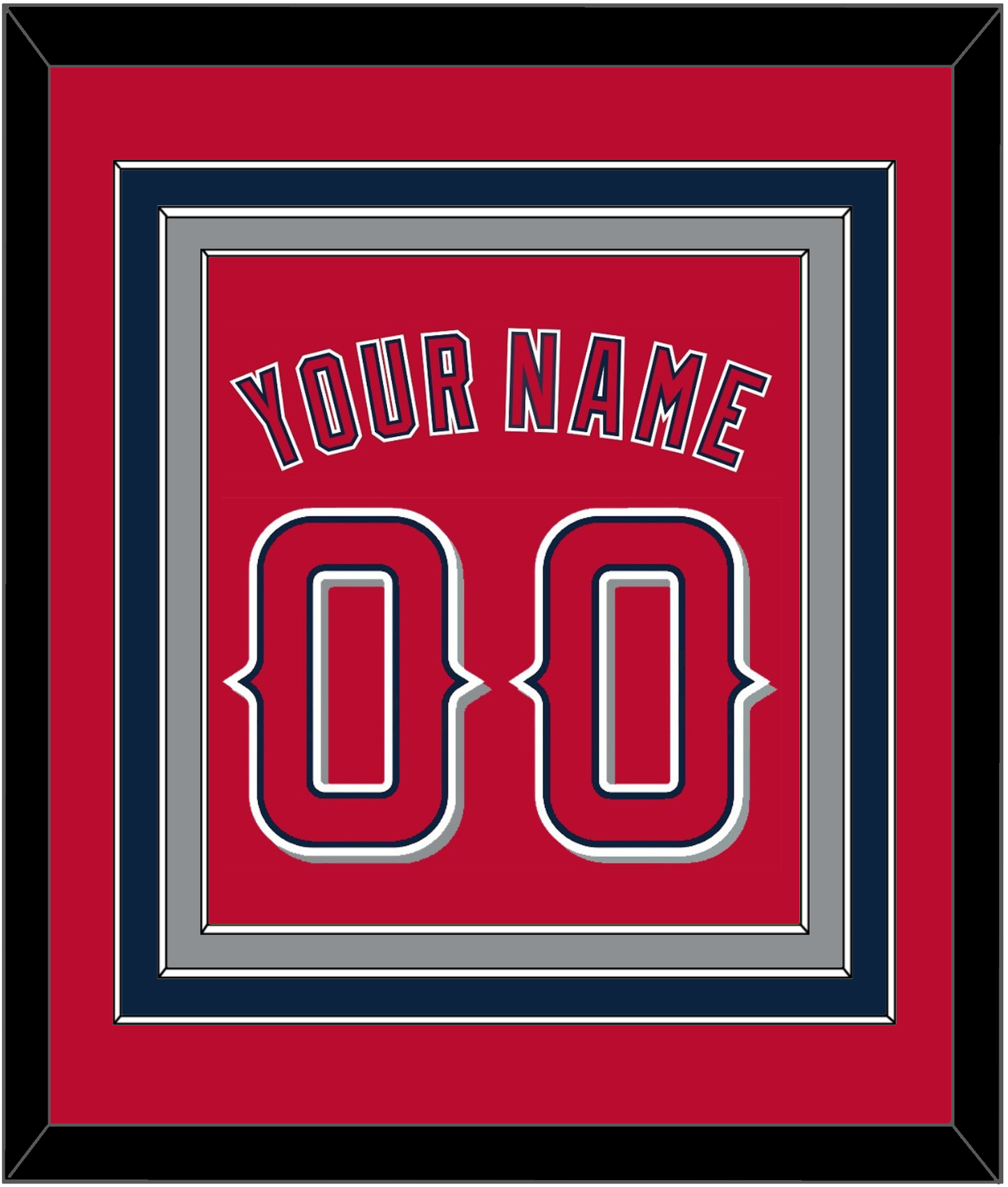 Los Angeles Name & Number - Alternate Red (2012-2020) - Premier Tier 2