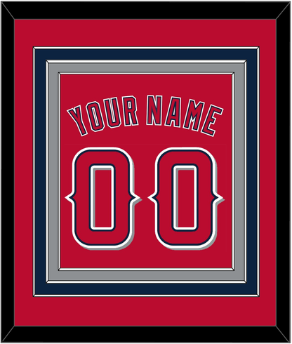 Los Angeles Name & Number - Alternate Red (2012-2020) - Premier Tier 2