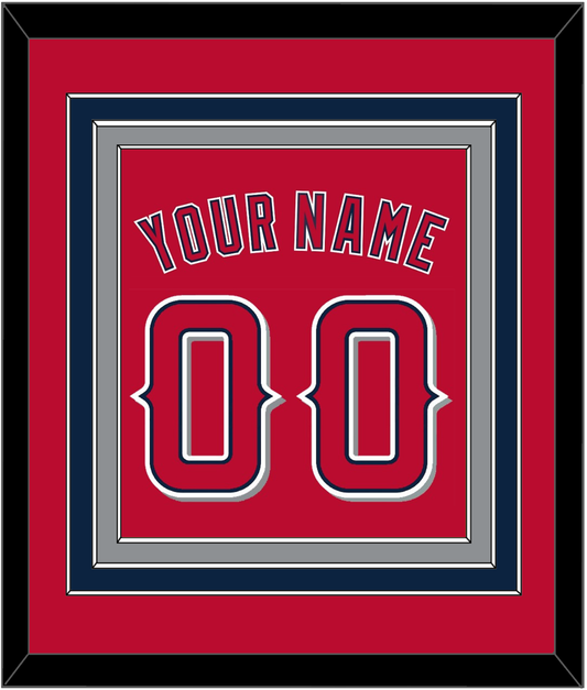 Los Angeles Name & Number - Alternate Red (2012-2020) - Premier Tier 2