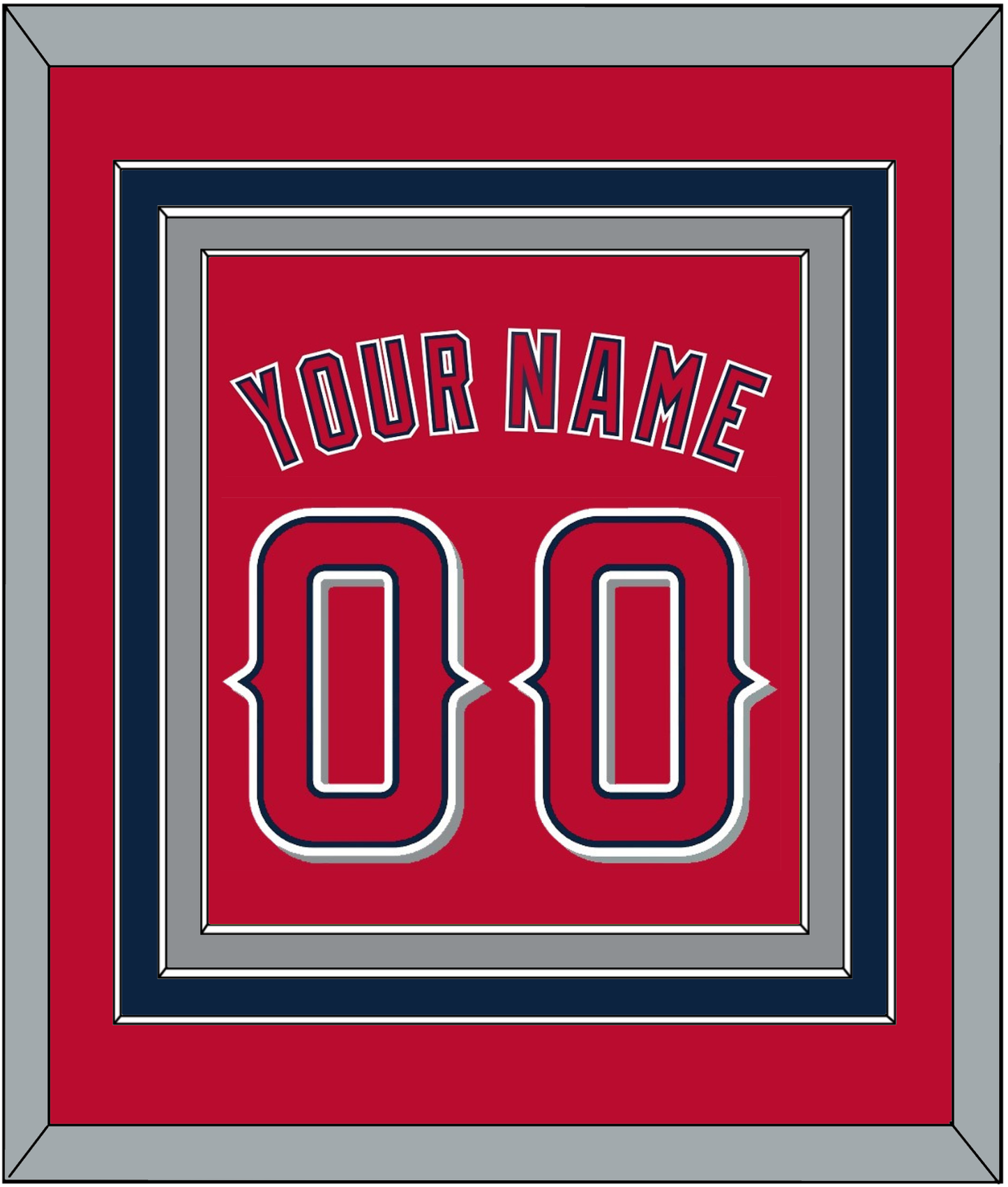Los Angeles Name & Number - Alternate Red (2012-2020) - Premier Tier 2