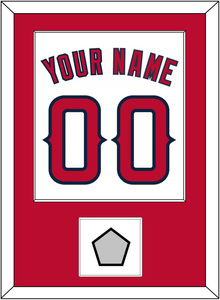 Los Angeles Name, Number & World Series Patch - Home White (2002-2023) - Single Mat 1