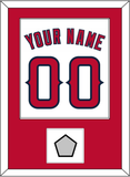 Los Angeles Name, Number & World Series Patch - Home White (2002-2023) - Single Mat 1