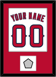 Los Angeles Name, Number & World Series Patch - Home White (2002-2023) - Single Mat 1