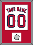 Los Angeles Name, Number & World Series Patch - Home White (2002-2023) - Single Mat 1