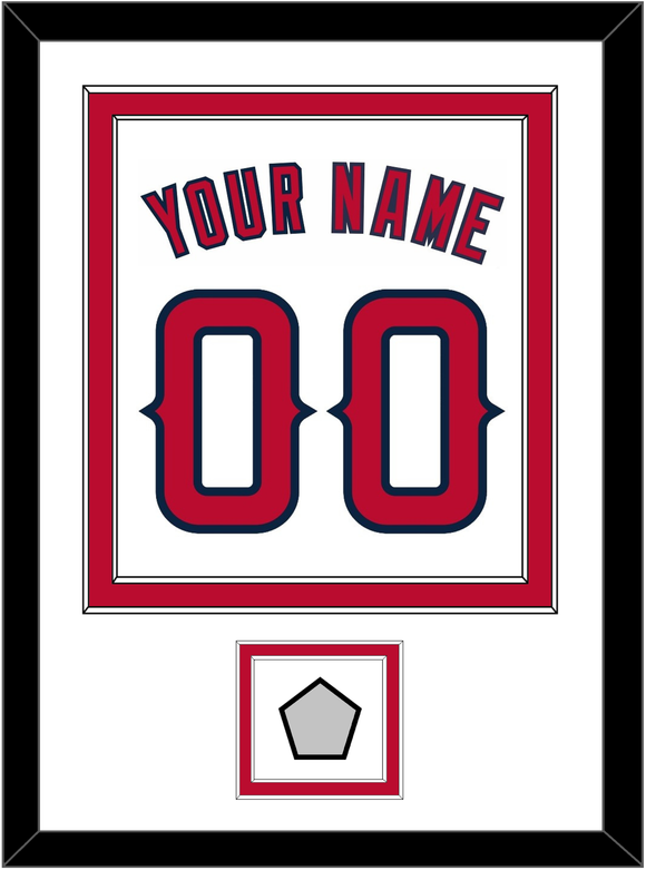 Los Angeles Name, Number & World Series Patch - Home White (2002-2023) - Double Mat 1