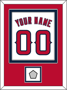 Los Angeles Name, Number & World Series Patch - Home White (2002-2023) - Double Mat 2