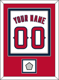 Los Angeles Name, Number & World Series Patch - Home White (2002-2023) - Double Mat 2