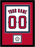 Los Angeles Name, Number & World Series Patch - Home White (2002-2023) - Double Mat 2