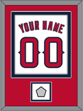 Los Angeles Name, Number & World Series Patch - Home White (2002-2023) - Double Mat 2