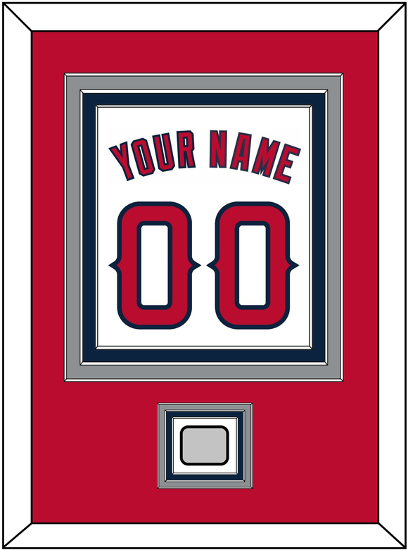 Los Angeles Name, Number & World Series Patch - Home White (2002-2023) - Triple Mat 2