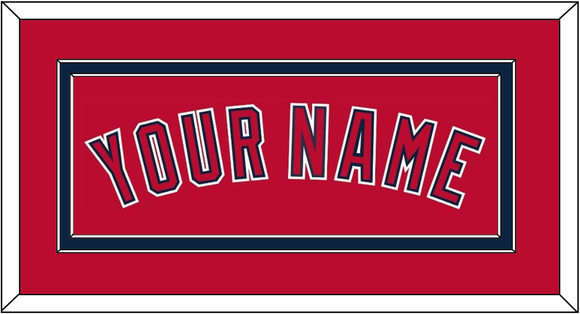 Los Angeles Name - Alternate Red (2012-2020) - Double Mat 2