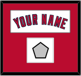 Los Angeles Name & World Series Patch - Home White (2002-2023) - Single Mat 1