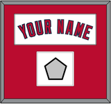 Los Angeles Name & World Series Patch - Home White (2002-2023) - Single Mat 1