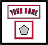 Los Angeles Name & World Series Patch - Home White (2002-2023) - Double Mat 1