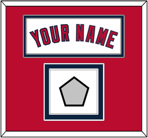 Los Angeles Name & World Series Patch - Home White (2002-2023) - Double Mat 2