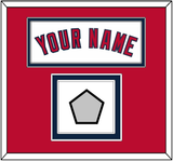 Los Angeles Name & World Series Patch - Home White (2002-2023) - Double Mat 2