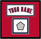 Los Angeles Name & World Series Patch - Home White (2002-2023) - Double Mat 2