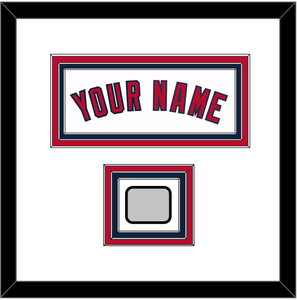 Los Angeles Name & World Series Patch - Home White (2002-2023) - Triple Mat 1