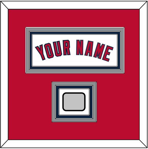 Los Angeles Name & World Series Patch - Home White (2002-2023) - Triple Mat 2