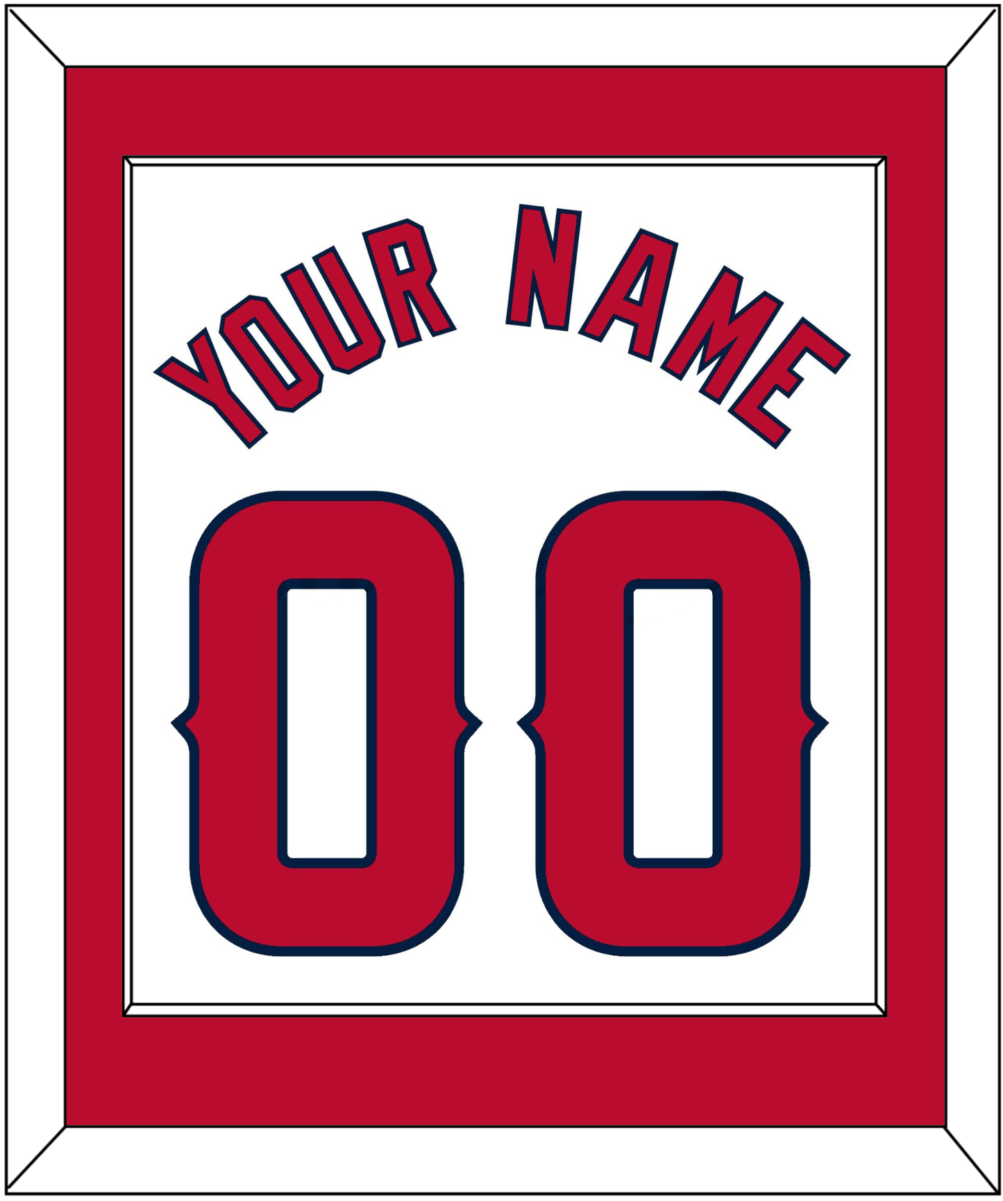 Los Angeles Name & Number - Home White - Essential Tier 1