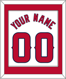 Los Angeles Name & Number - Home White - Single Mat 1