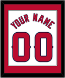 Los Angeles Name & Number - Home White - Single Mat 1