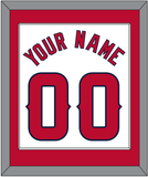 Los Angeles Name & Number - Home White - Single Mat 1