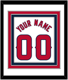 Los Angeles Name & Number - Home White - Triple Mat 1