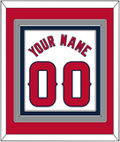 Los Angeles Name & Number - Home White - Triple Mat 2