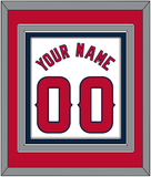 Los Angeles Name & Number - Home White - Triple Mat 2