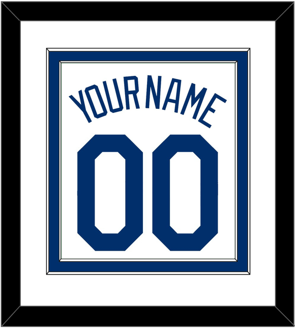 Los Angeles Name & Number - Home White (2007-2023) - Double Mat 1