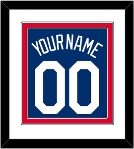 Los Angeles Name & Number - Alternate Road Blue - Double Mat 1