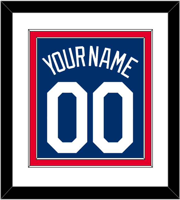 Los Angeles Name & Number - Alternate Road Blue - Double Mat 1