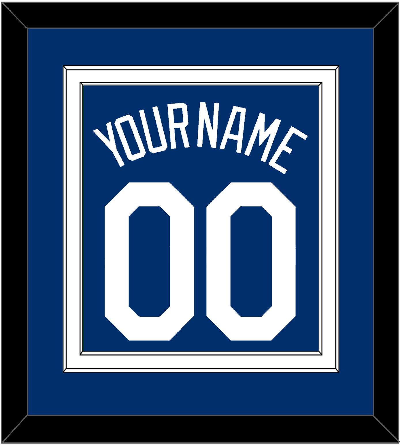 Los Angeles Name & Number - Alternate Road Blue - Signature Tier 2