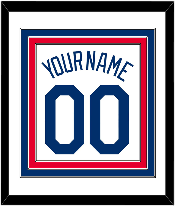 Los Angeles Name & Number - Home White - Triple Mat 1