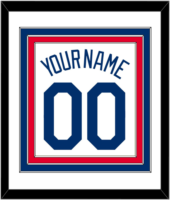 Los Angeles Name & Number - Home White (2007-2023) - Triple Mat 1