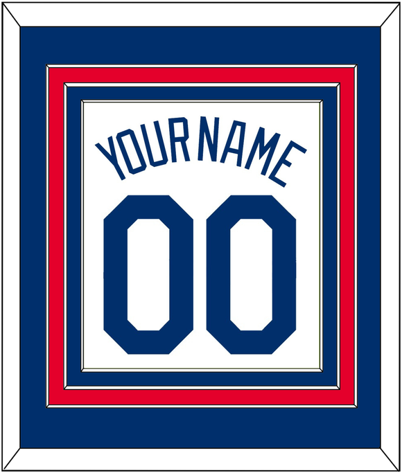 Los Angeles Name & Number - Home White (2007-2023) - Triple Mat 3