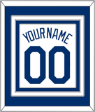 Los Angeles Name & Number - Home White (2007-2023) - Triple Mat 2