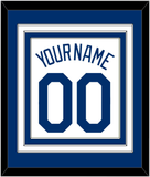 Los Angeles Name & Number - Home White (2007-2023) - Triple Mat 2