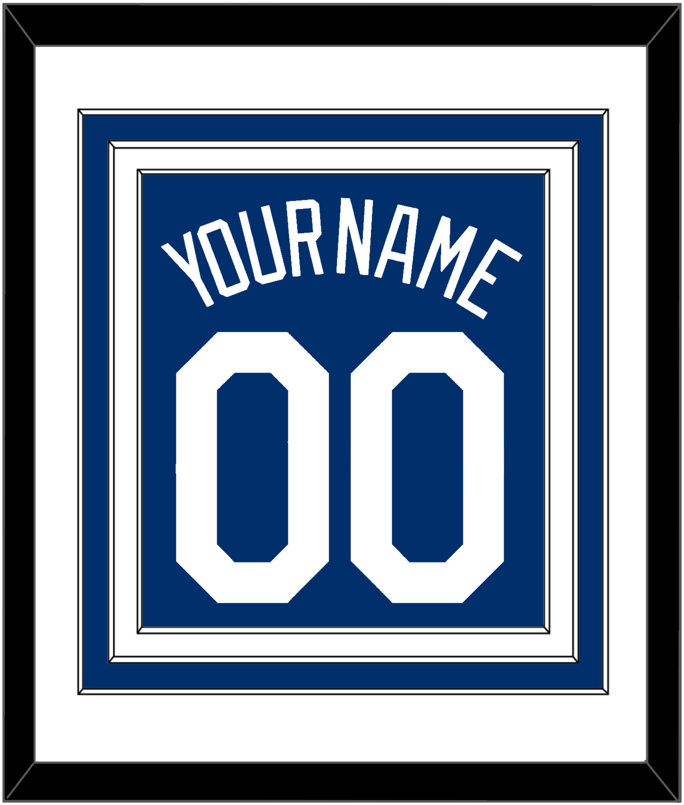 Los Angeles Name & Number - Alternate Road Blue - Premier Tier 1