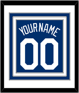 Los Angeles Name & Number - Alternate Road Blue - Triple Mat 1