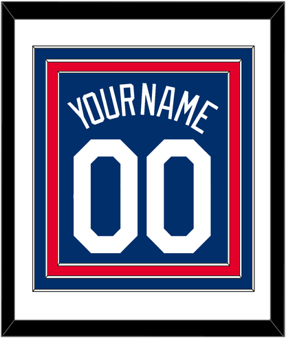 Los Angeles Name & Number - Alternate Road Blue - Premier Tier 2