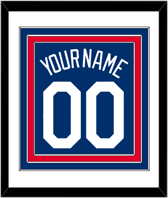 Los Angeles Name & Number - Alternate Road Blue - Triple Mat 2